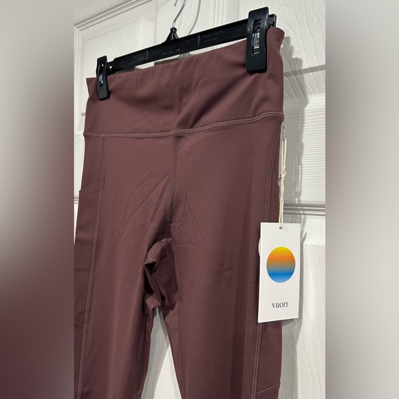 Vuori Women's Large Stride Legging Chestnut Dark Pink NWT 7/8 Length High Rise - Picture 3 of 8